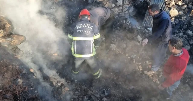 Yangında evi küle dönen yaşlı kadının cenazesine ulaşıldı Adana Haberleri