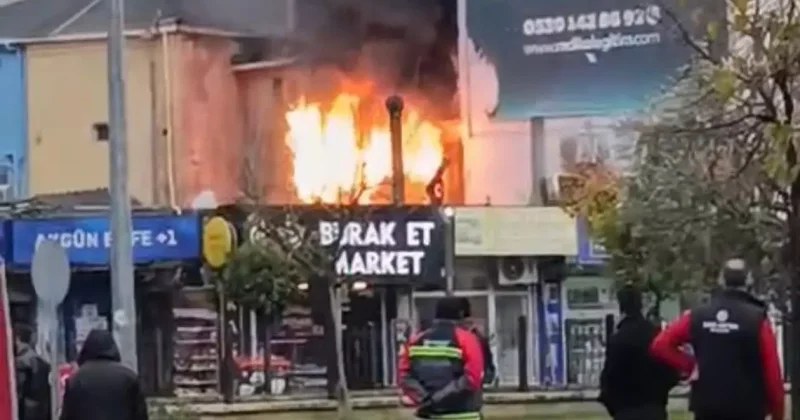 Bursa da pide imalathanesinde yangın paniği