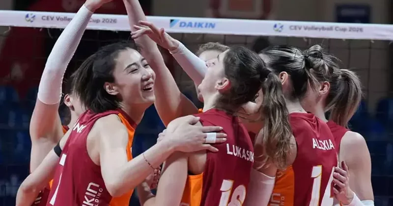 Galatasaray Daikin, CEV Kupası nda play off biletini aldı... Galatasaray Daikin 3 1 Darta Bevo Voleybol Haberleri Spor