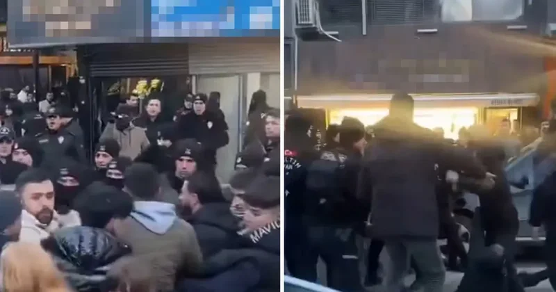 Bir şehrimizi karıştıran esnaf! Dükkanın önü savaş alanına döndü