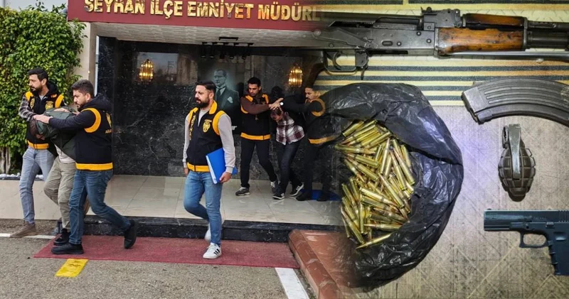 Polislerin baskın yaptığı evden cephanelik çıktı!