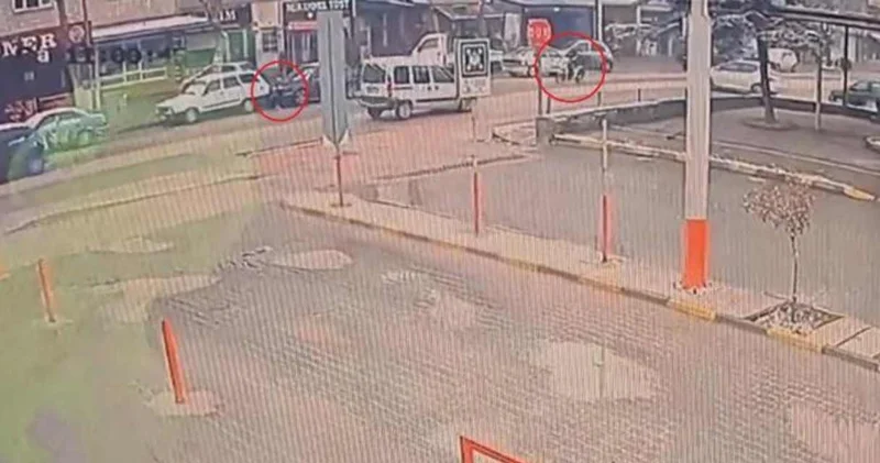 Yola fırlayan çocuğa çarpmaktan kıl payı kurtuldu