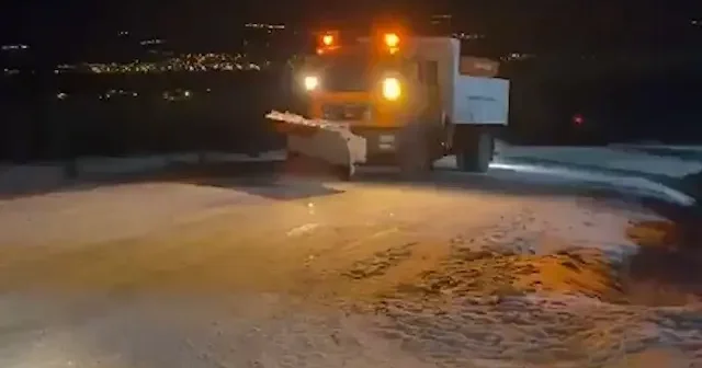 Kırıkkale’de köy yollarında karla mücadele ediliyor VİDEO İZLE
