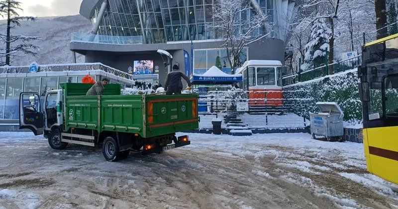 Bursa Büyükşehir’de kış mesaisi sürüyor