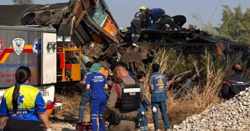 Vinç trenin üzerine yıkıldı: 22 kişi ölü, sayı artıyor Sözcü Gazetesi