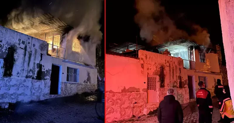 İzmir’de 2 katlı evde yangın: 1 ölü