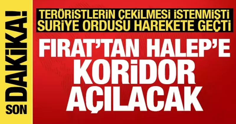 Suriye Ordusu, Fırat Nehri nin batısındaki sivillerin tahilyesi için koridor açacak