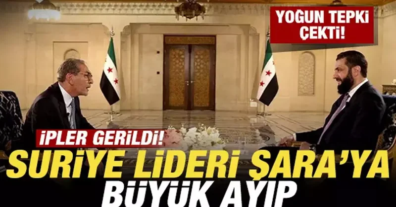 Şara ile yaptıkları röportajı yayınlamadılar! Büyük tepki çekti! Suriye den açıklama geldi