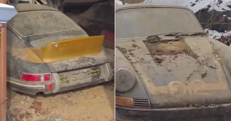 Tozlu garajdan efsane çıktı! 30 yıldır yatan aracın son halini görmeniz lazım