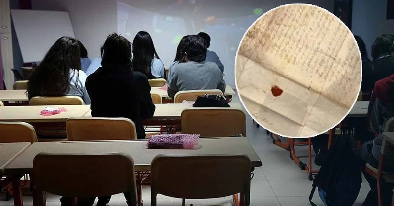 Eski bir mektup, Alman okullarındaki önemli bir sorunu ortaya koydu Sözcü Gazetesi