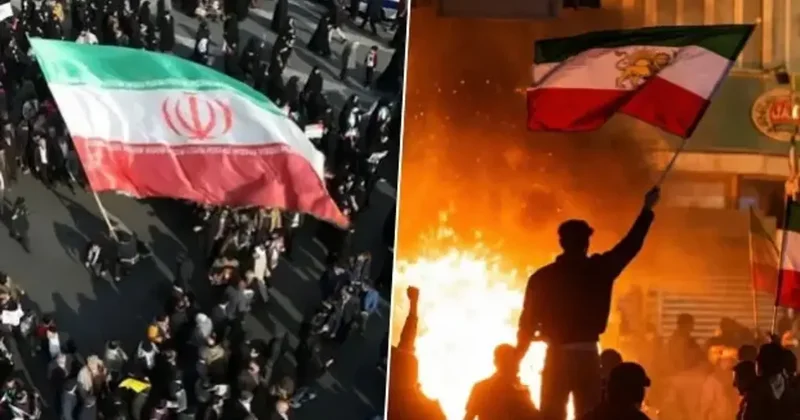 Simge savaşları... İran’da eylemcilerin açtığı bayraktaki ‘Türk’ detayı! 300 yıllık miras