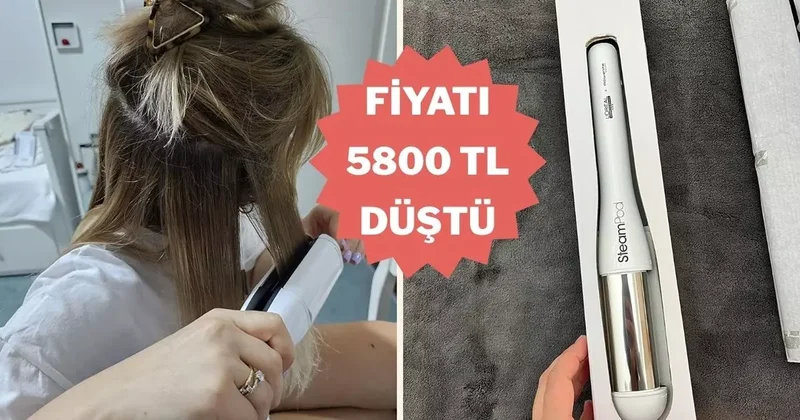 Yıpranma karşıtı buhar teknolojili L Oréal saç şekillendirici indirimde