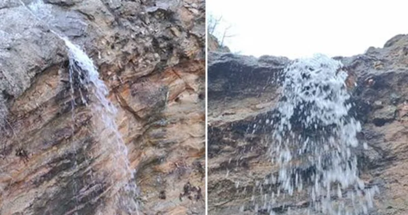 Ankara haberleri: Yağışın ardından o küçük şelale akmaya başladı SON DAKİKA HABER Son dakika haberleri