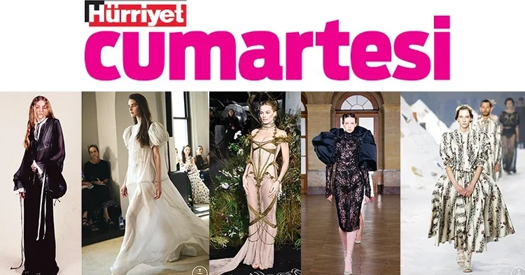 Hacimli etekler, kabarık kollar, dantel dokular ve inciler Sanki 19’uncu yüzyıldaymışız gibi...