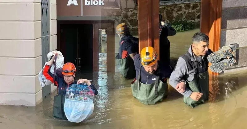 Sular göğüs hizasına çıktı! 24 saatte 74 kilogram yağış aldı Sözcü Gazetesi