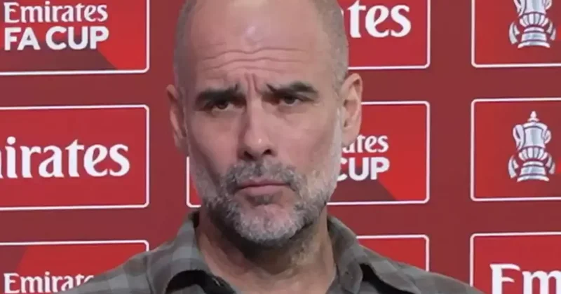 Basın toplantısına damga vuran olay! Guardiola nın teklifi gazeteciyi çok şaşırttı