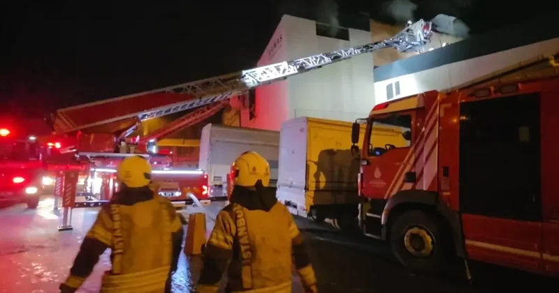 İstanbul da mobilya mağazasında yangın