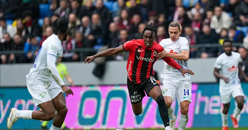 Rizespor ikinci yarıda geri döndü! Gençlerbirliği ile berabere kaldı...