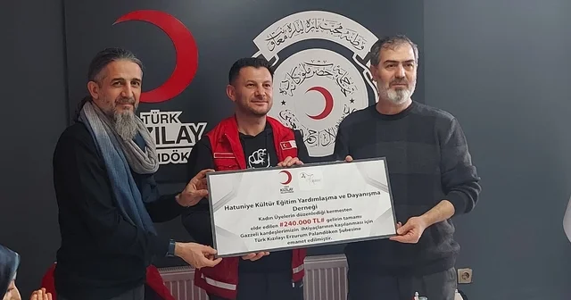 Erzurumlu hanımlardan Gazze ye destek Erzurum Haberleri