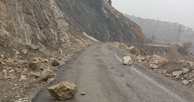 Gölbaşı ilçesinde korkutan heyelan Adıyaman Haberleri