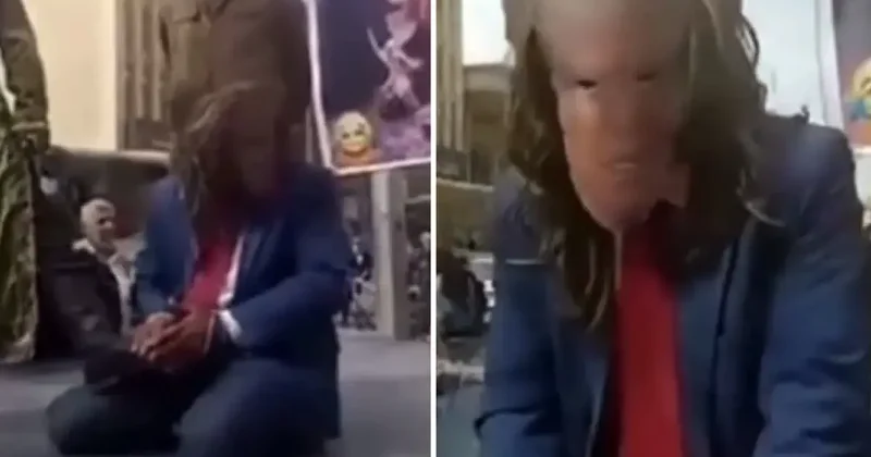 İran da Trump ı kızdıracak mizansen: Sahneye çıkarıp başını kestiler