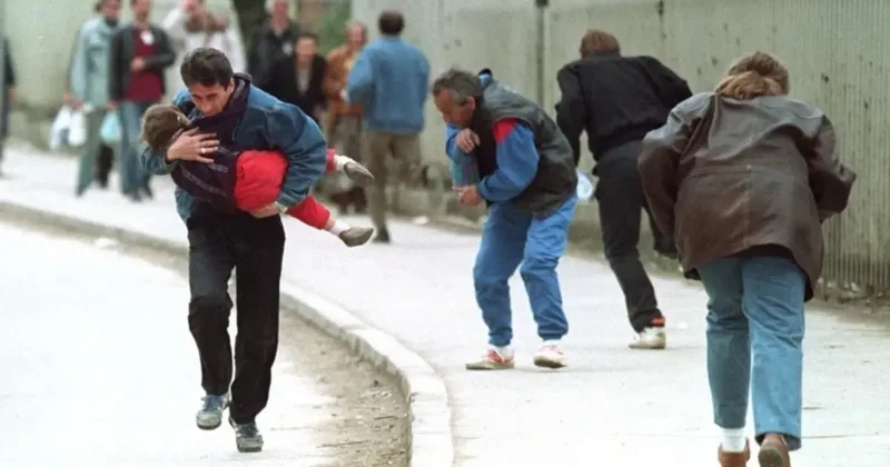 Bu bir film değil: Turistler Saray Bosna da hamile kadınları vurmak için ekstra para ödediler