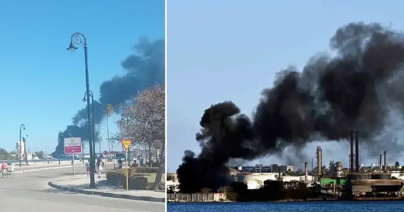 Küba nın en büyük ikinci petrol rafinerisinde yangın Amerika Haberleri