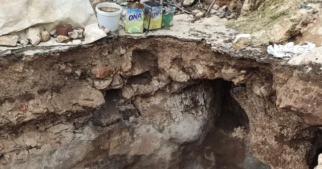 Mardin de yağışların ardından toprak çökmesi meydana geldi Mardin Haberleri