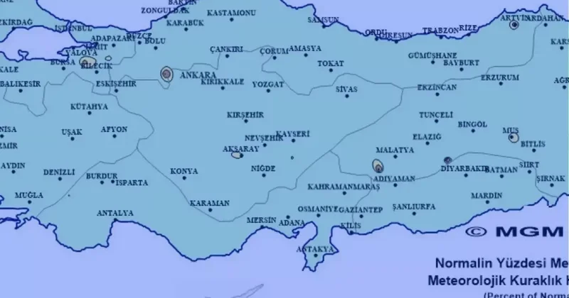 Kuraklık haritası son yağışlarla yeşile döndü