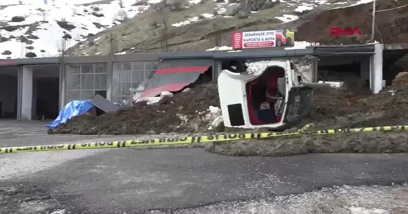 Yer: Bitlis! Toprak kaydı, erken tahliye faciayı önledi