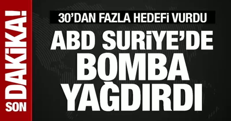 ABD, Suriye de DEAŞ a ait 30 dan fazla hedefi bombaladı