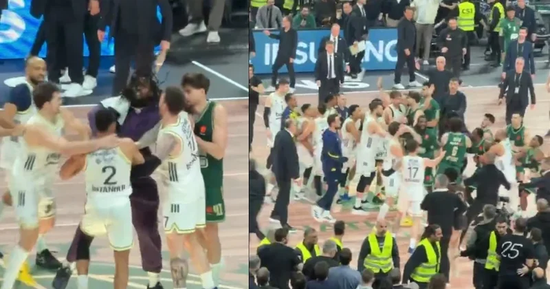 Fenerbahçe Beko, Panathinaikos u devirdi, ortalık karıştı! Oyuncular birbirine girdi Sözcü Gazetesi