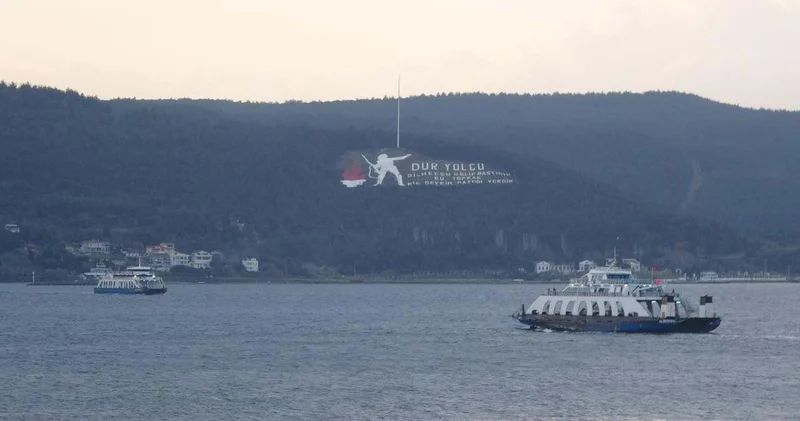 Çanakkale de deniz ulaşımına fırtına engeli