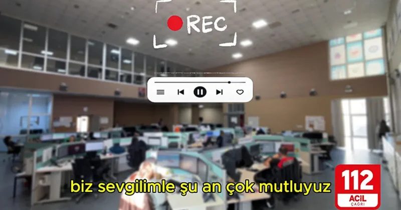 Sevgililer Gününde 112 Çağrı Merkezinden pes dedirten istek! Bazı kalp çarpıntıları için 112 aranmaz