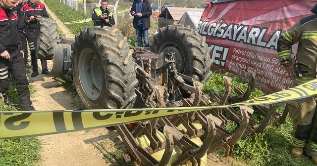 Devrilen traktörün altında kalan sürücü öldü Bursa Haberleri