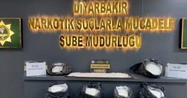Diyarbakır da takibe alınan tırda 81 kilo metamfetamin ele geçirildi Diyarbakır Haberleri