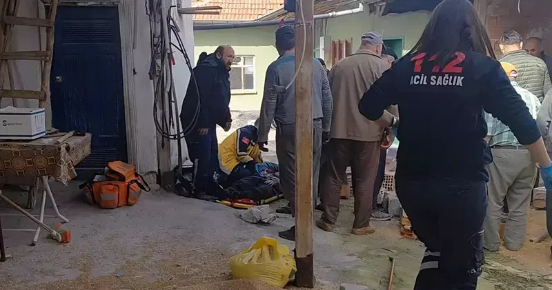 Depoda duvar çöktü; dengesini kaybedince elini makineye kaptıran Melih in parmakları koptu