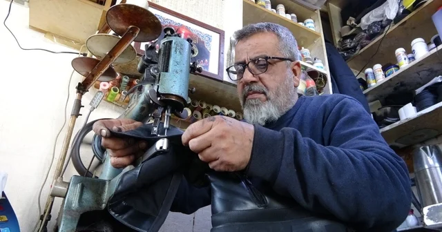 Babadan oğula ayakkabı tamirciliği Adıyaman Haberleri