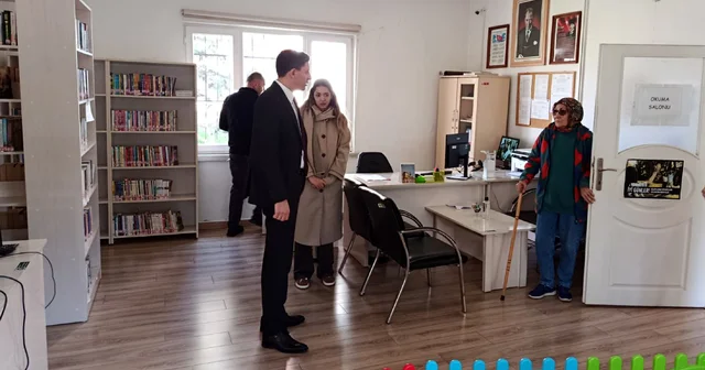 Güdül Kaymakamı Akar dan halk kütüphanesine ziyaret Ankara Haberleri