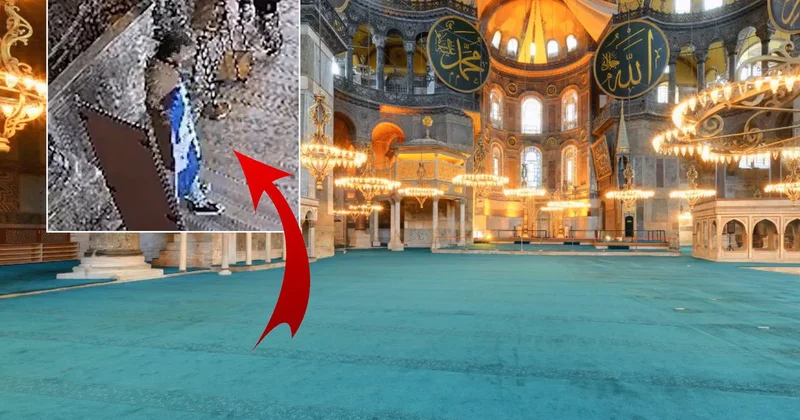 Ayasofya da alçak provokasyon! Polis iki Yunan ı hemen yakaladı