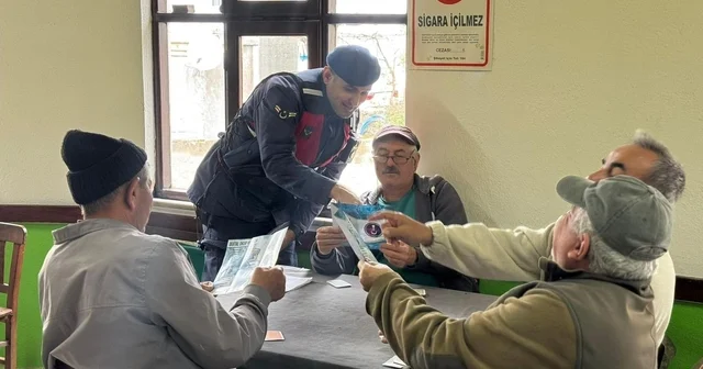 Çanakkale de jandarmadan köylerde dolandırıcılık ve hırsızlığa karşı bilgilendirme çalışması Çanakkale Haberleri