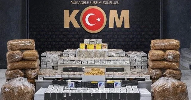 Uşak ta çok sayıda kaçak makaron ve tütün ele geçirildi Uşak Haberleri