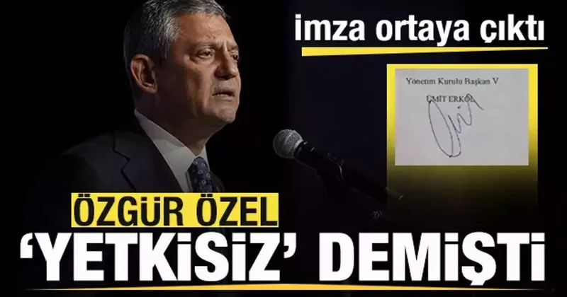 Özgür Özel yetkisi yok demişti! İmza ortaya çıktı