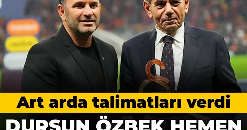 Dursun Özbek hemen Okan Buruk la görüştü: Art arda talimatları verdi