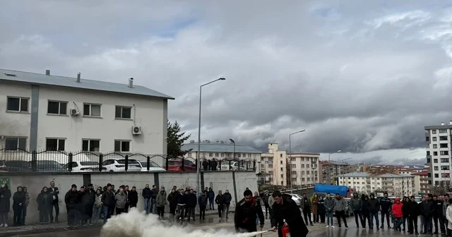 Hazırlıklar sahada test edildi Aras EDAŞ tan deprem ve yangın tatbikatı Erzurum Haberleri