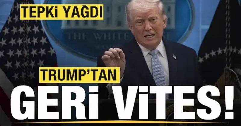 Büyük tepki çekmişti! Tansiyon yükseldi! Trump tan geri vites!