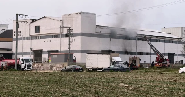Bursa da fabrikada çıkan yangın söndürüldü Bursa Haberleri