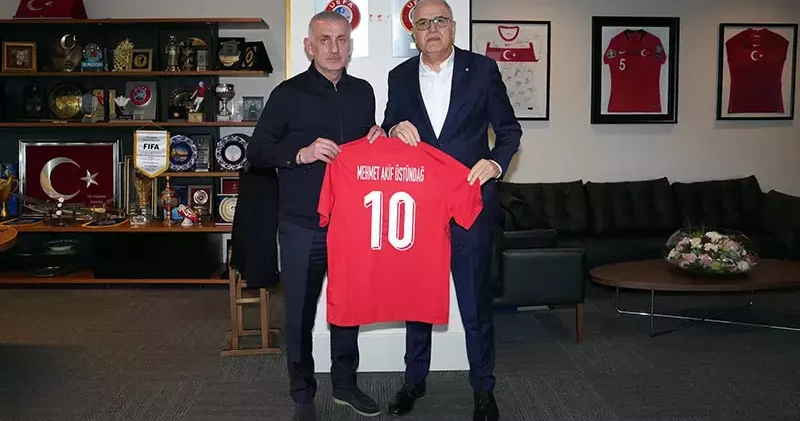 Mehmet Akif Üstündağ dan TFF Başkanı Hacıosmanoğlu na ziyaret