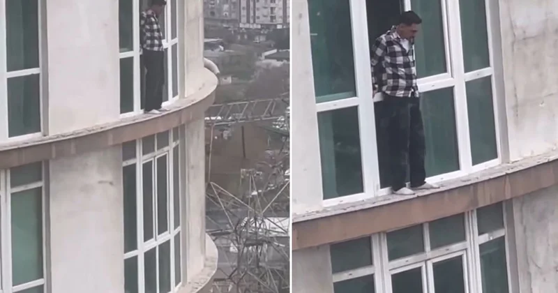 Önce prova yaptı, saatler sonra kendini boşluğa bıraktı