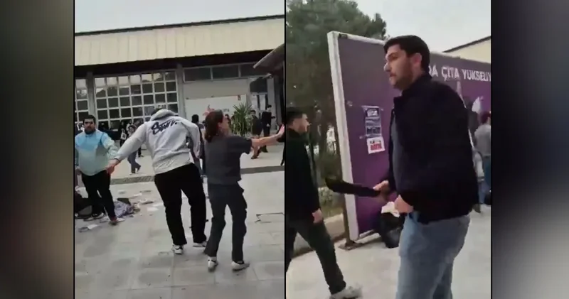 Bildiri dağıtan üniversitelilere palalı saldırı!